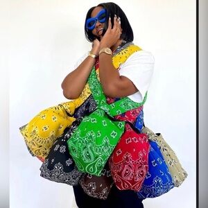 Carlton Yaito Black Paisley Crossbody